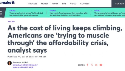 【世界说】美国媒体2025年终回顾：贸易战最大教训——消费者被迫承受更高生活成本