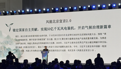 中国风电发展提出新目标，未来六年累计装机再增长150%