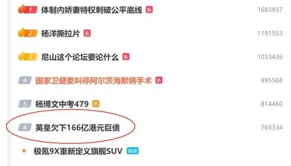 英皇166亿港元借贷逾期，容祖儿回应