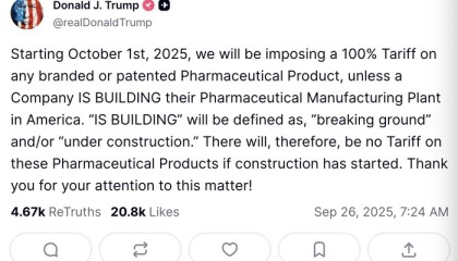 特朗普要对药品加征100%关税，国产创新药将受什么影响？