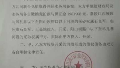 追踪｜甘肃两当县拍卖国家保护区内标段致合同终止，投资人诉水务局获立案