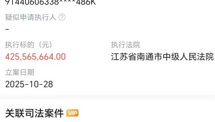 碧桂园地产被执行4.2亿，被执行总额超52亿元