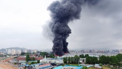 韩国锦湖轮胎光州工厂发生大火被迫停产，当局发布全国消防动员令