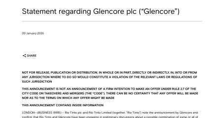 联手重启万亿级合并，力拓嘉能可瞄准“金属之王”